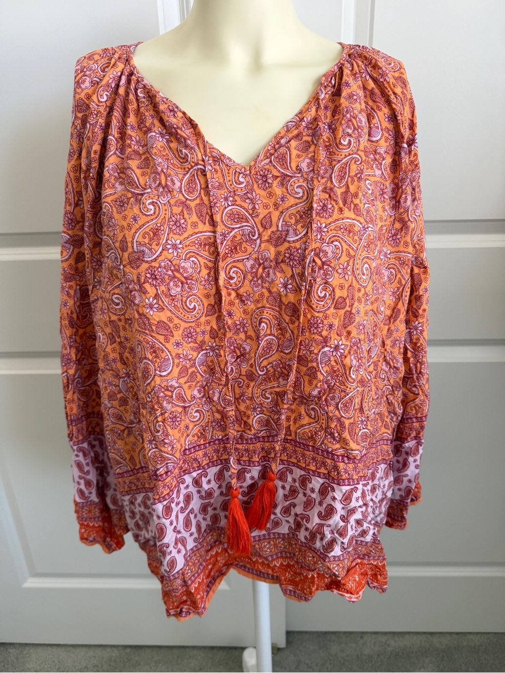 Three Bird Nest - The Nest Lani Border Print Top XL